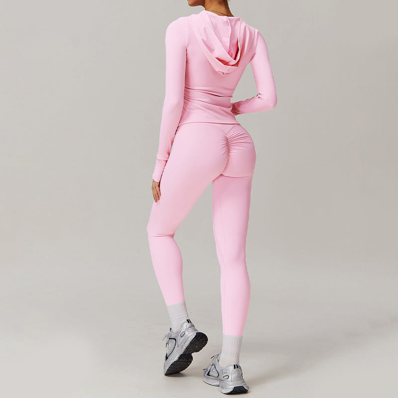 Lubella - Ensemble de Sport 2 Pièces Veste Zippée à Capuche & Legging Taille Haute