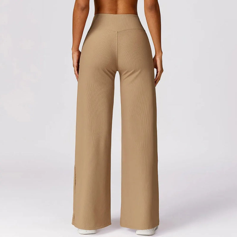 Lubella - Pantalons de Yoga Évasés Taille Haute à Séchage Rapide