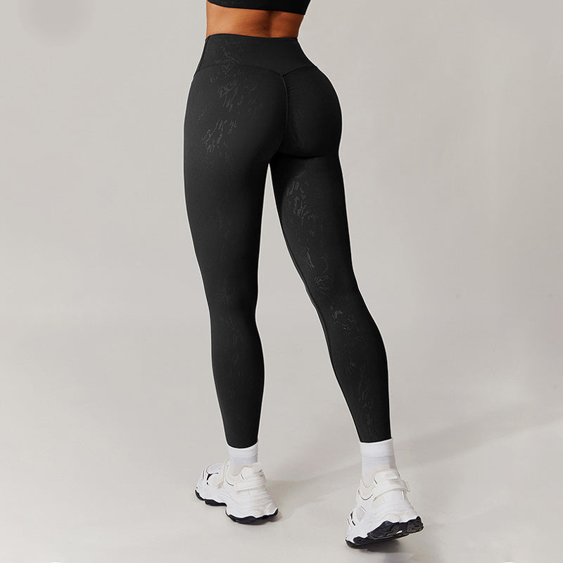 Lubella - Legging de Sport Taille Haute avec Motif Doré