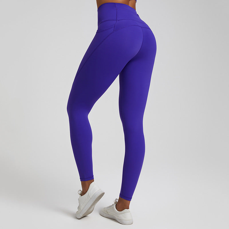 Lubella - Leggings de Sport Nu Solide Taille Haute