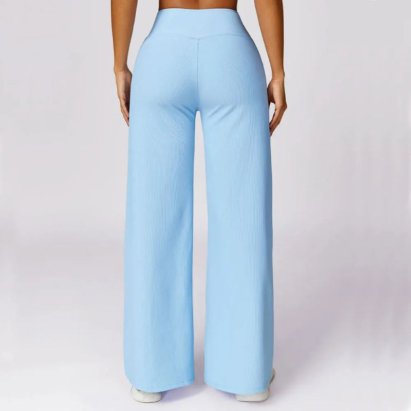 Lubella - Pantalons de Yoga Évasés Taille Haute à Séchage Rapide
