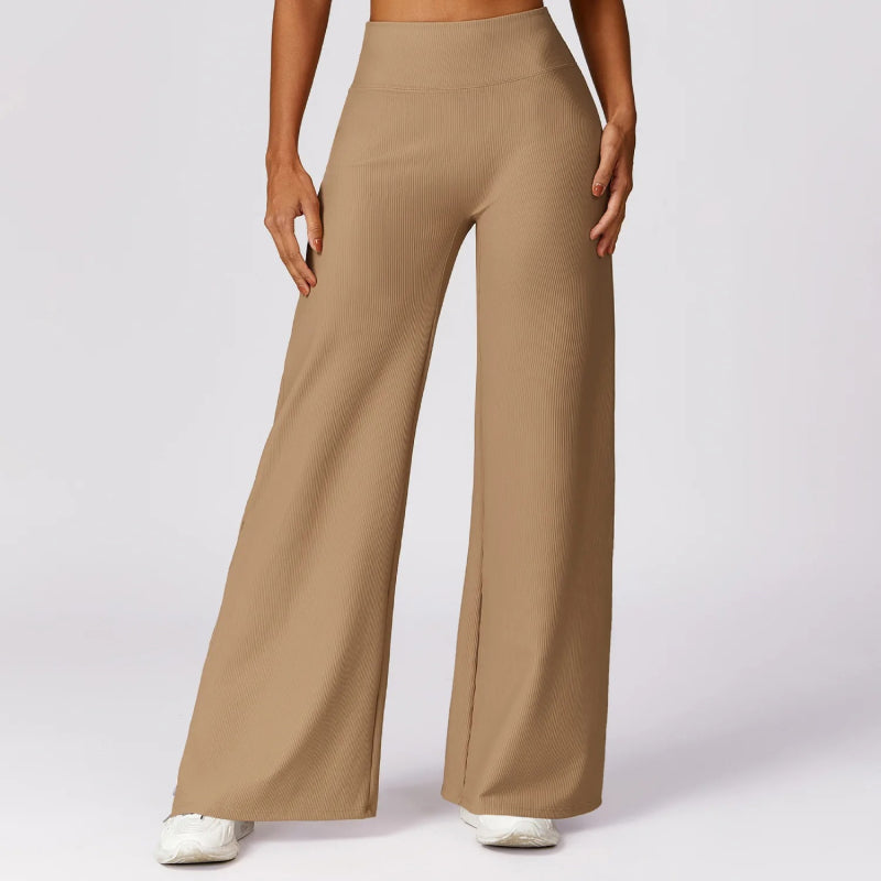 Lubella - Pantalons de Yoga Évasés Taille Haute à Séchage Rapide