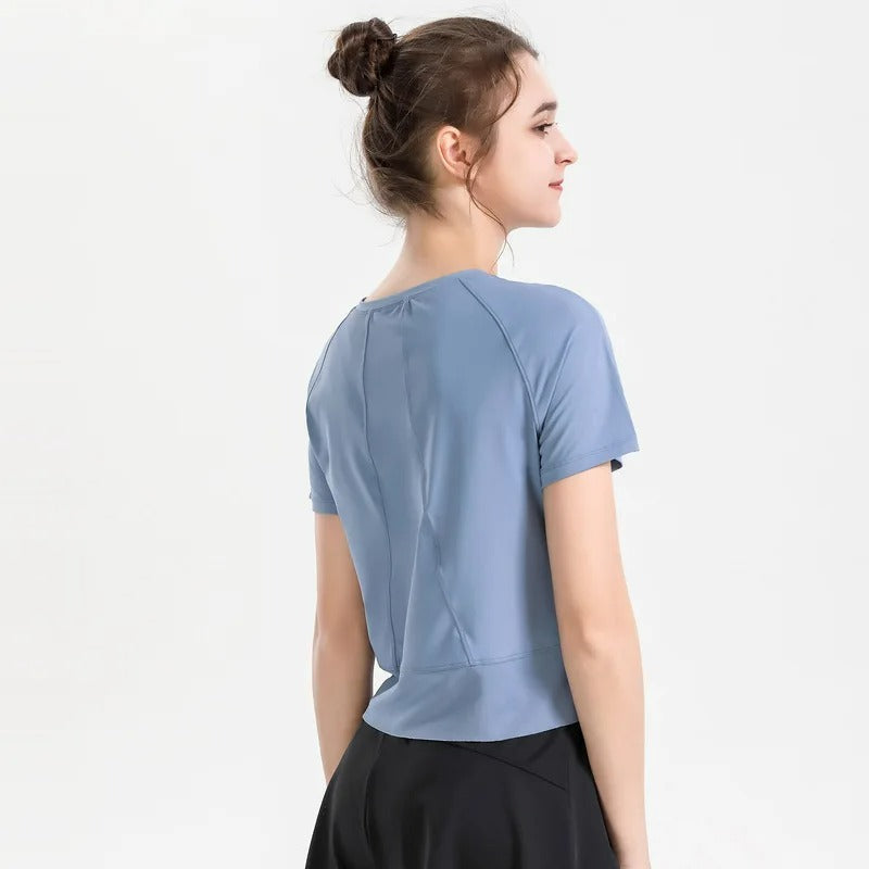 Lubella - T-shirt de Sport pour Femme à Manches Courtes