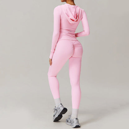 Lubella - Ensemble de Sport 2 Pièces Veste Zippée à Capuche & Legging Taille Haute