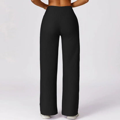 Lubella - Pantalons de Yoga Évasés Taille Haute à Séchage Rapide