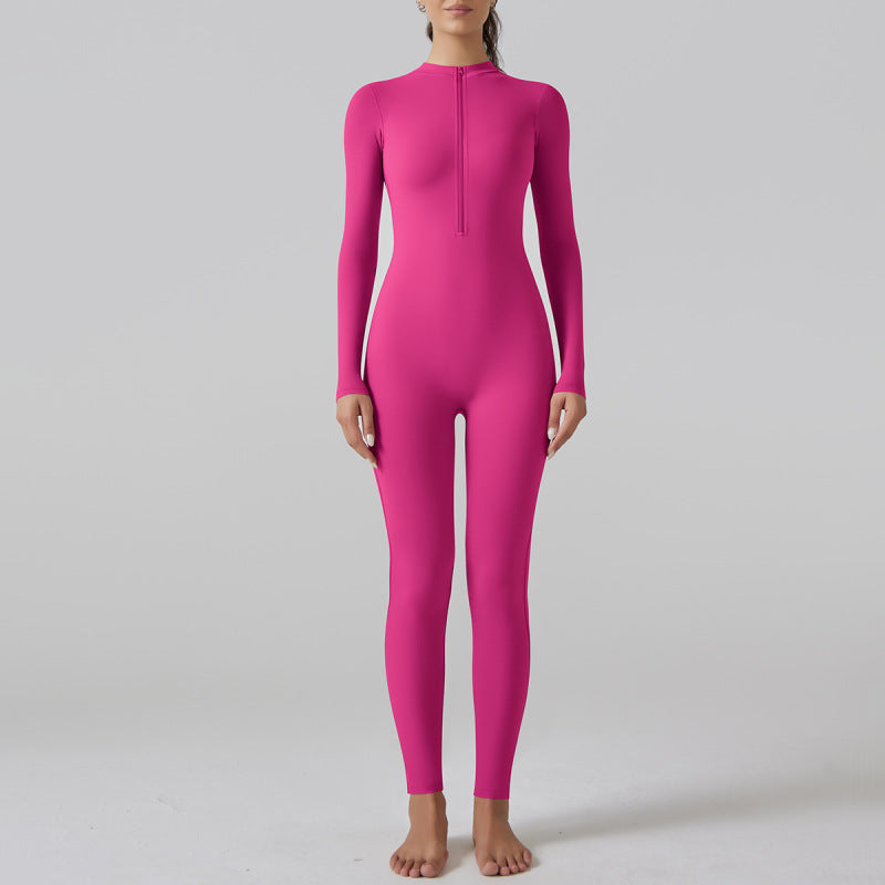 Lubella - Combinaison Longue Slim Femme à Demi-Zip