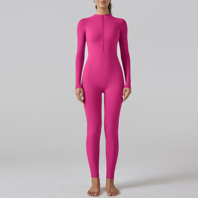 Lubella - Combinaison Longue Slim Femme à Demi-Zip