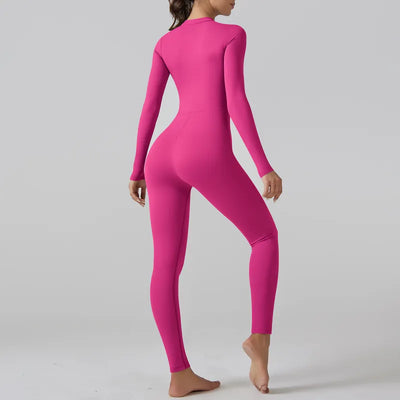 Lubella - Combinaison Longue Slim Femme à Demi-Zip