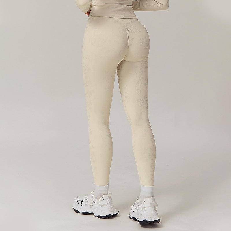 Lubella - Legging de Sport Taille Haute avec Motif Doré