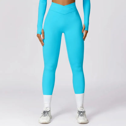 Lubella - Pantalon de Yoga Skinny Taille Haute avec Élasticité et Rehausse du Fessier