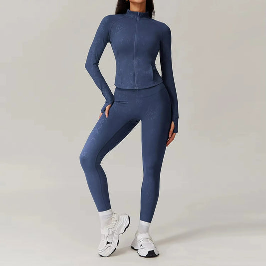 Lubella - Set Athlétique Taille Haute avec Veste Zippée