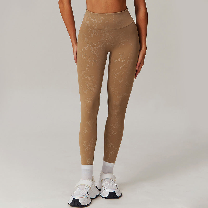 Lubella - Legging de Sport Taille Haute avec Motif Doré