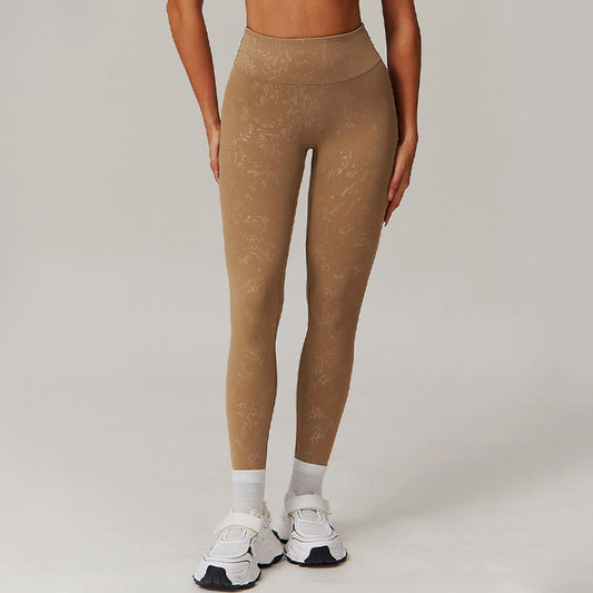 Lubella - Legging de Sport Taille Haute avec Motif Doré