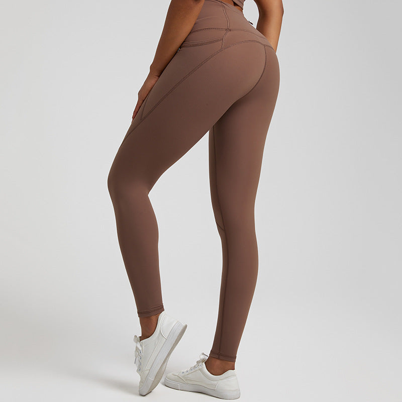 Lubella - Leggings de Sport Nu Solide Taille Haute