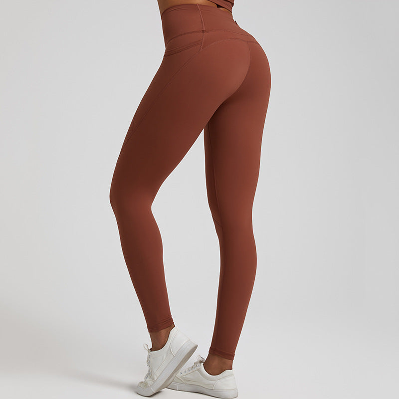 Lubella - Leggings de Sport Nu Solide Taille Haute