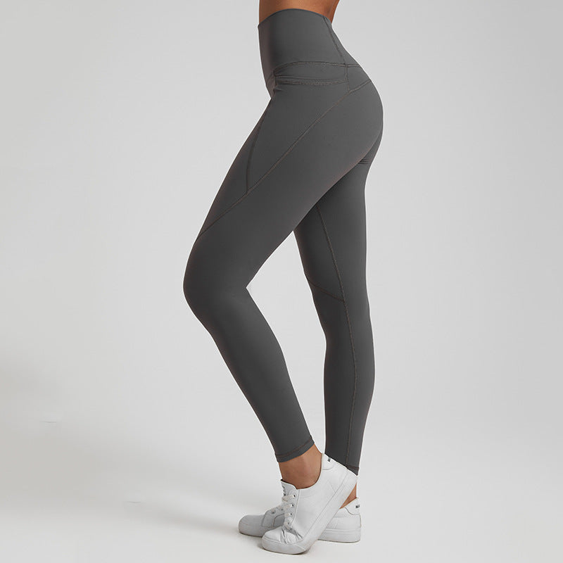 Lubella - Leggings de Sport Nu Solide Taille Haute