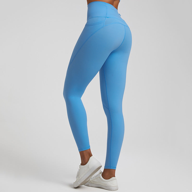Lubella - Leggings de Sport Nu Solide Taille Haute