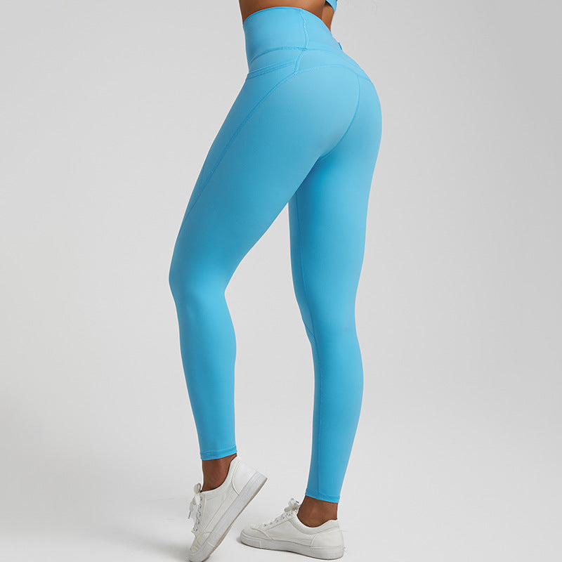 Lubella - Leggings de Sport Nu Solide Taille Haute