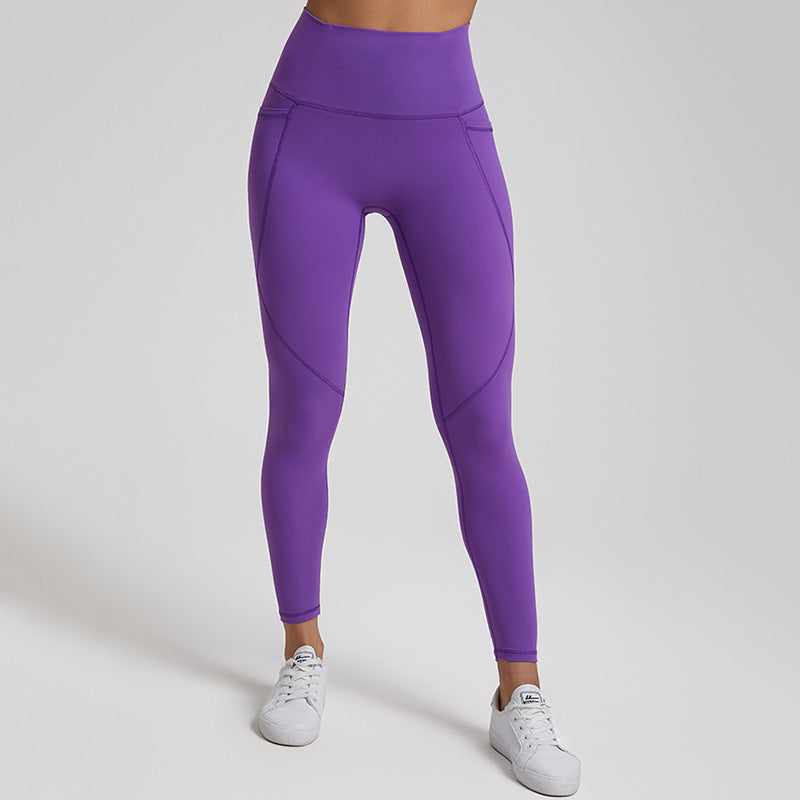 Lubella - Leggings de Sport Nu Solide Taille Haute