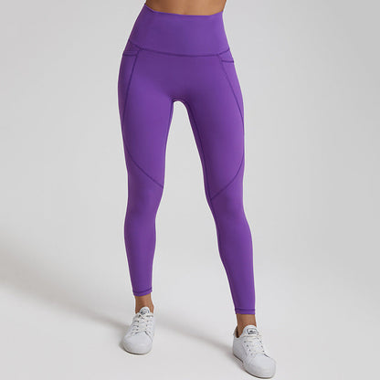 Lubella - Leggings de Sport Nu Solide Taille Haute