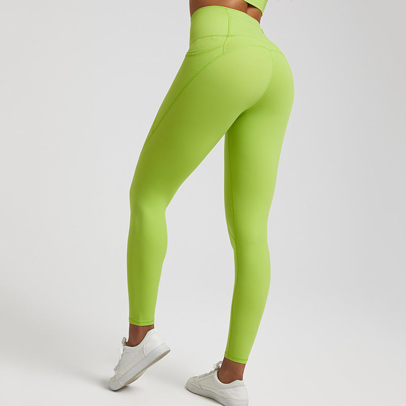 Lubella - Leggings de Sport Nu Solide Taille Haute