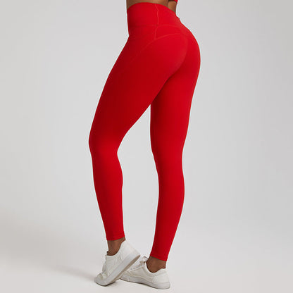 Lubella - Leggings de Sport Nu Solide Taille Haute