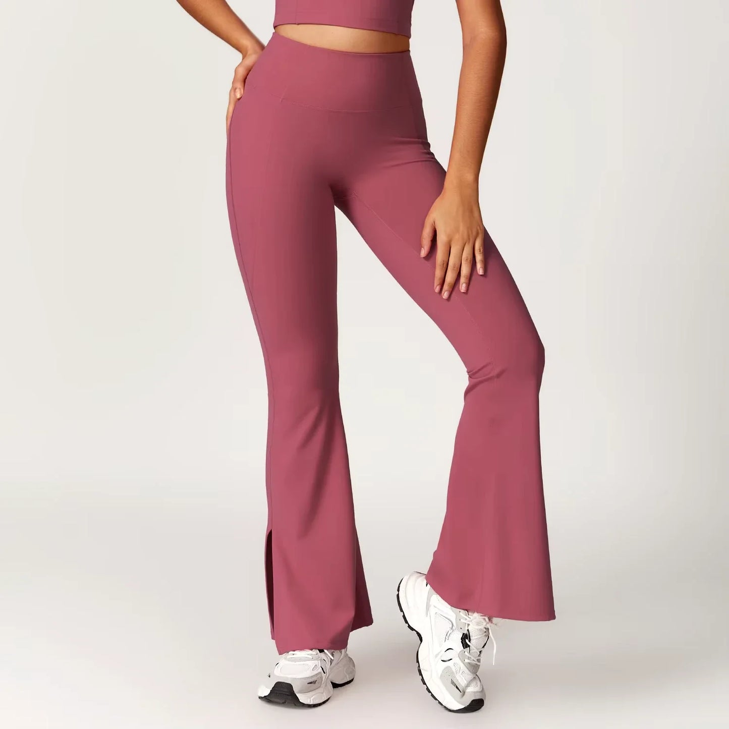 Lubella - Pantalon de Yoga Flare Taille Haute pour Femmes
