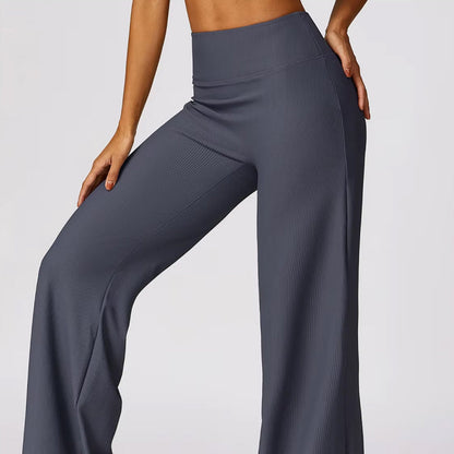Lubella - Pantalons de Yoga Évasés Taille Haute à Séchage Rapide