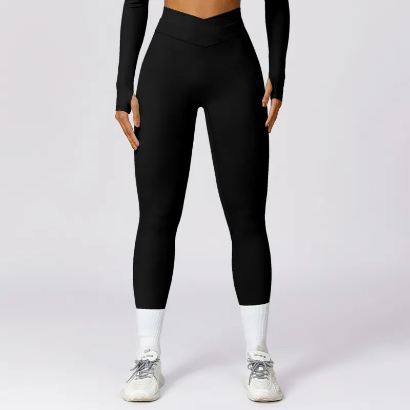 Lubella - Pantalon de Yoga Skinny Taille Haute avec Élasticité et Rehausse du Fessier