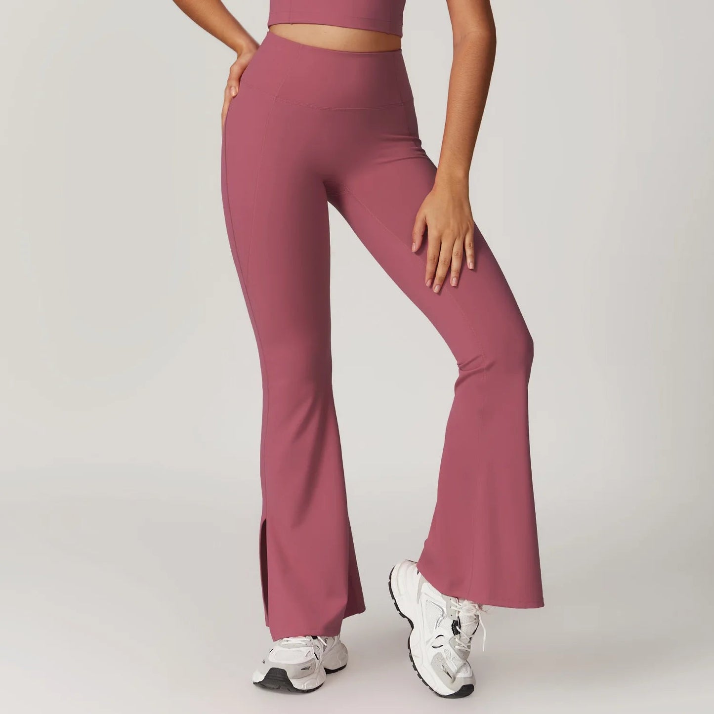 Lubella - Pantalon de Yoga Flare Taille Haute pour Femmes