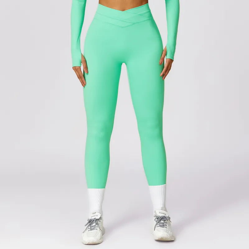 Lubella - Pantalon de Yoga Skinny Taille Haute avec Élasticité et Rehausse du Fessier