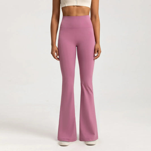 Lubella - Pantalon Sport Femme Évasé Taille Haute