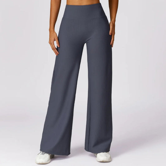 Lubella - Pantalons de Yoga Évasés Taille Haute à Séchage Rapide