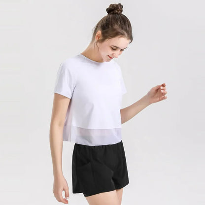 Lubella - T-shirt de Sport pour Femme à Manches Courtes