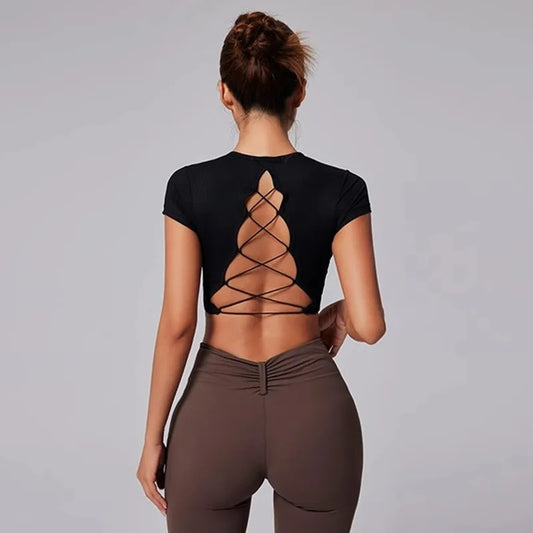 Lubella - Top Court Sans Dos à Manches Courtes - Tissage Innovant