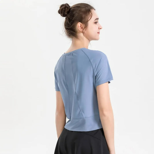 Lubella - T-shirt de Sport pour Femme à Manches Courtes